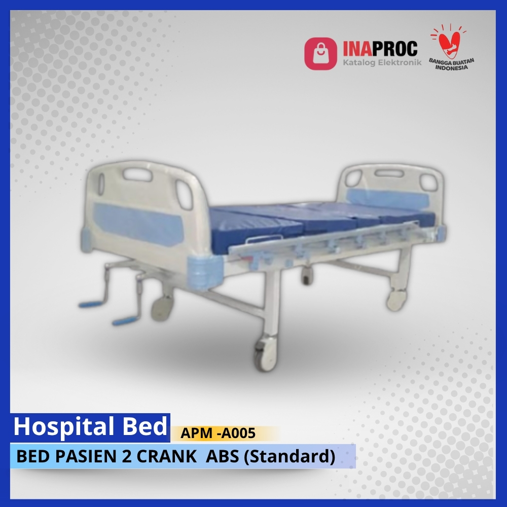 Bed Pasien 2 Crank ABS (Standard)