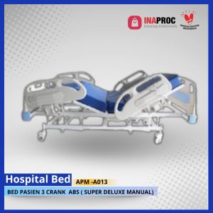 Bed Pasien 3 Crank ABS (Super Deluxe Manual)