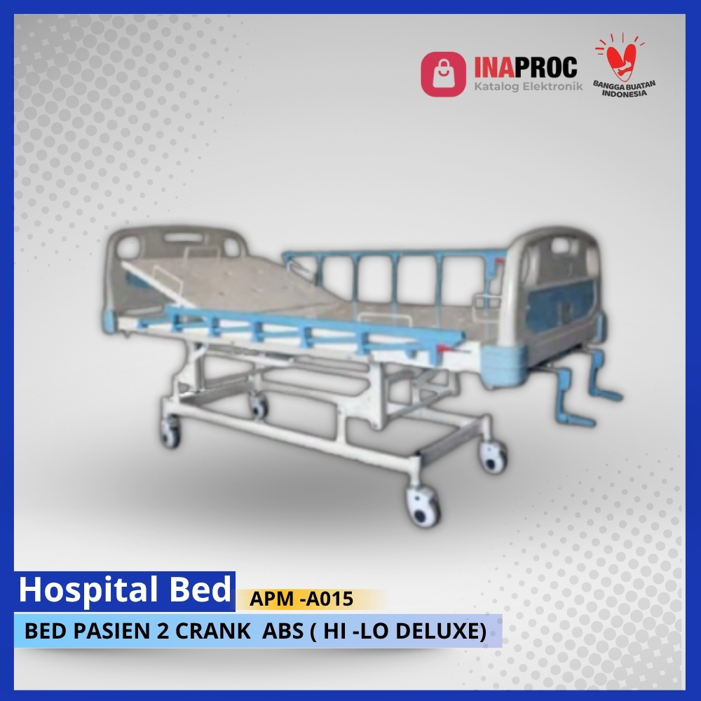 Bed Pasien 2 Crank ABS (HI-LO Deluxe)