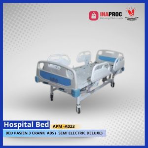 BED PASIEN 3 CRANK ABS (SEMI ELECTRIC DELUXE)