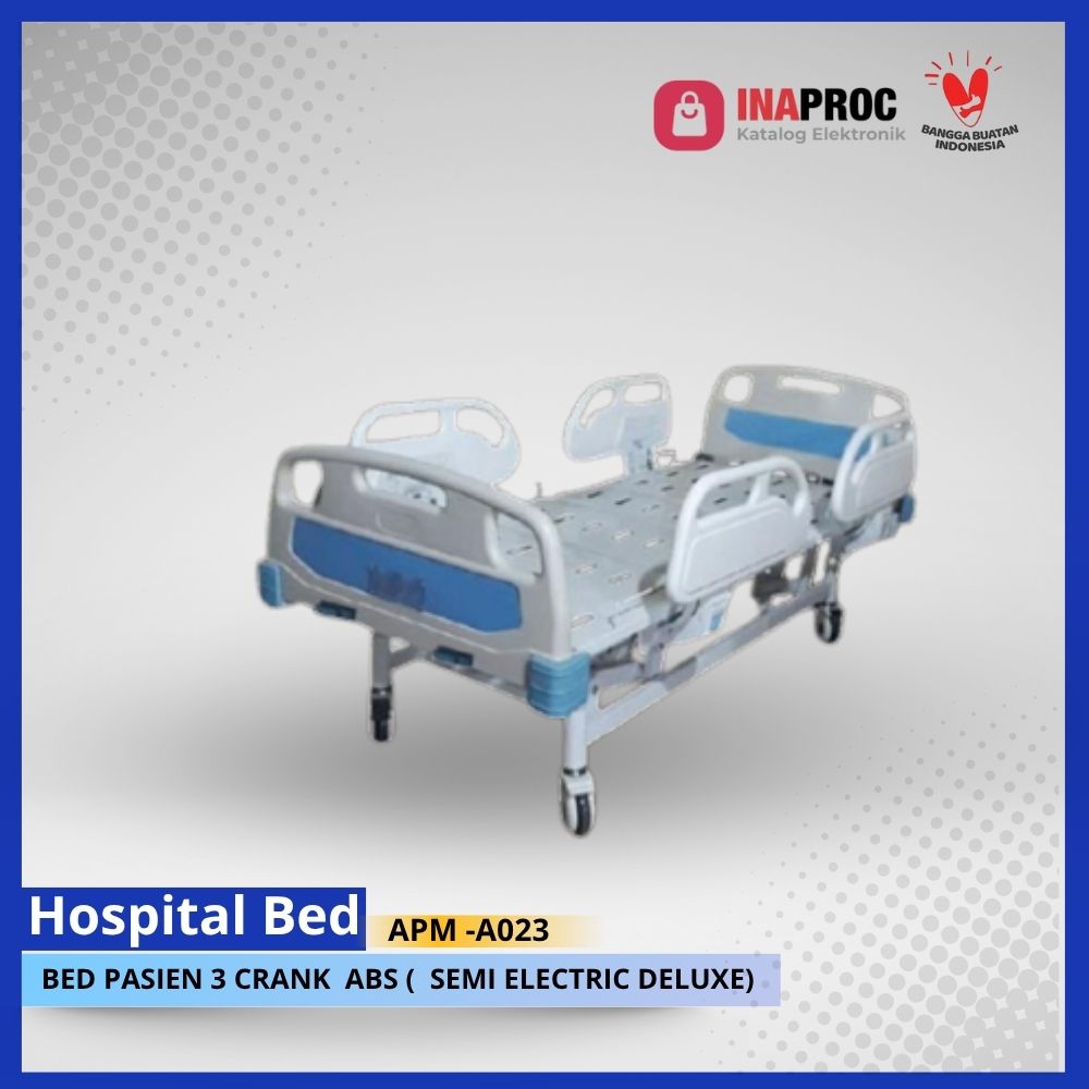 BED PASIEN 3 CRANK ABS (SEMI ELECTRIC DELUXE)