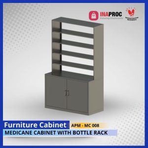 MEDICANE CABINET WITH BOTTLE RACK