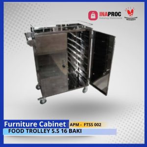 FOOD TROLLEY S.S 16  BAKI