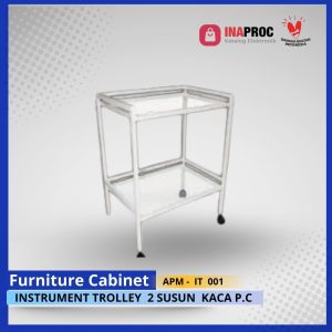 INSTRUMENT TROLLEY 2 SUSUN KACA P.C