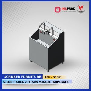 SCRUB STATION 2 PERSON MANUAL TANPA KACA