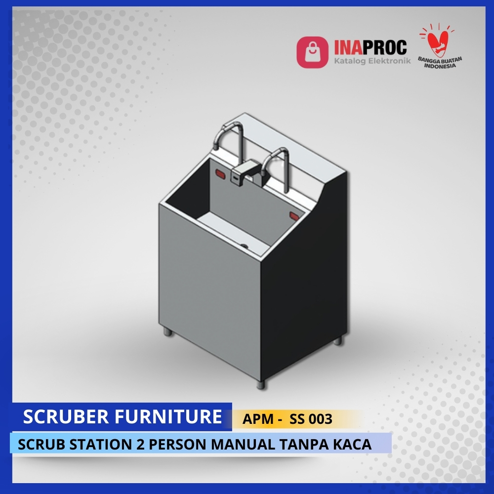 SCRUB STATION 2 PERSON MANUAL TANPA KACA
