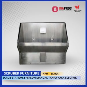 SCRUB STATION 2 PERSON MANUAL TANPA KACA ELECTRIK