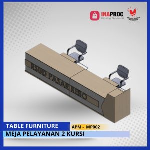 MEJA PELAYANAN 2 KURSI